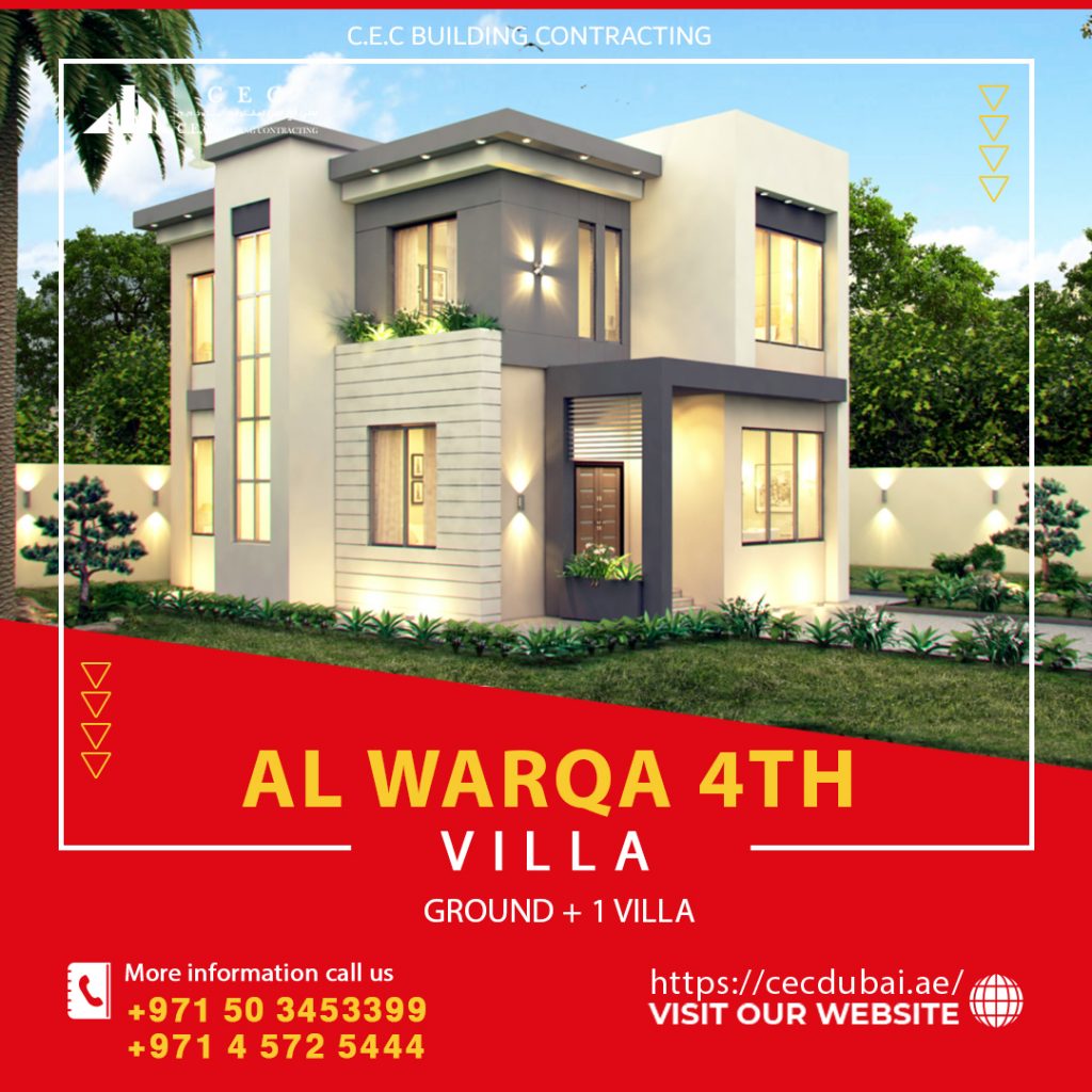 تنفيذ مشروع فيلا الورقاء الرابعة – AL WARQA 4TH VILLA